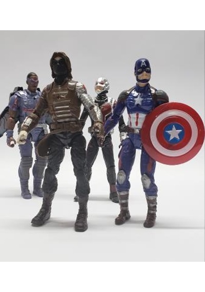 Super Hero Civil War Süper Kahramanlar 4 Lü Set süpriz