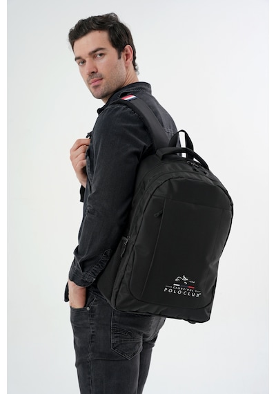 Cambridge Polo Club Unisex Çok Gözlü Sırt Çantası Plcan2172 Siyah