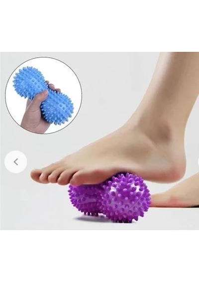 Dikenli Masaj Topu Duyu Bütünleme Duyu Topu Ayak Masaj Silindir Mor