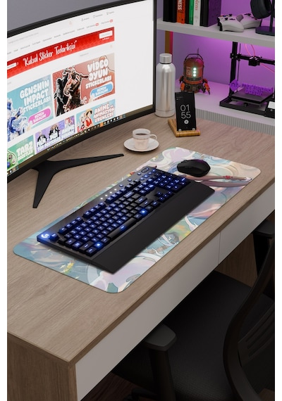 Ganyu Genshin Impact Anime Gacha V5 - 70x30 Xl Gaming Mouse Pad Fare Altlığı