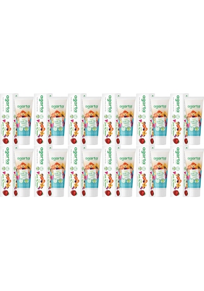 Agarta Doğal Diş Macunu 75ml Çocuk 12 Li Set Beyazlık