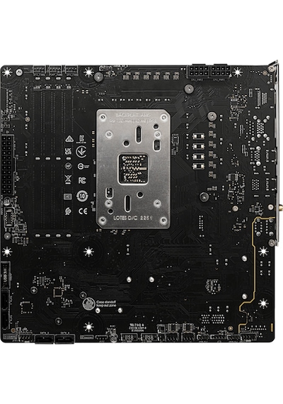 Msı B650m Project Zero Am5 Ddr5 7600mhz Oc Hdmı Dp M.2 Usb3.2 2.5g Lan Wı-fı 6e Matx
