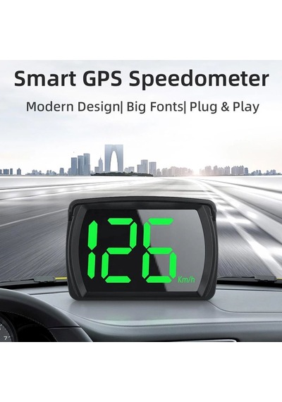 Gps Hız Ölçer Araç Motorsiklet Hız Göstergesi Dijital Usb Beslemeli Otomatik Aç Kapa 5v