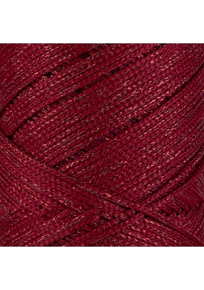 Premium Simli 200 Gr Polyester Makrome Ipi Kırmızı 2 Mm - 230 M Supla Ip Ve Çanta İpliği