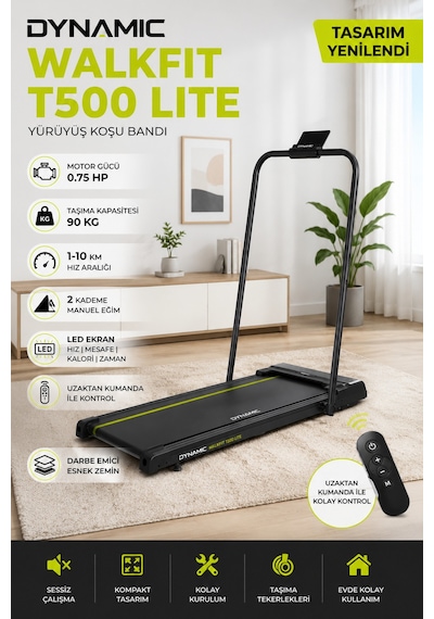 Dynamic T500 Katlanabilir Koşu Yürüyüş Bandı