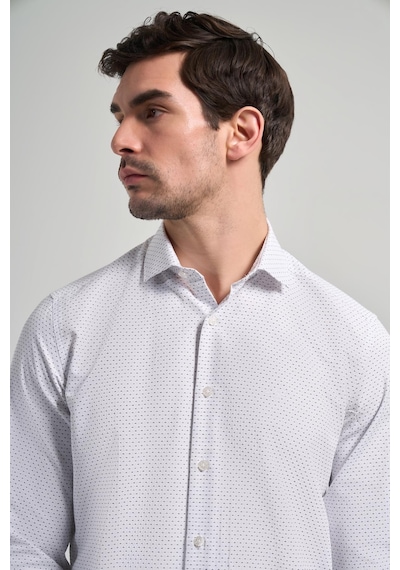 İmza Uzun Kol Desenli Armürlü İtalyan Yaka Cepsiz Pamuklu Classic Slim Fit Gömlek 1004250196 Siyah İmza Uzun Kol Desenli Armürlü İtalyan Yaka Cepsiz Pamuklu Classic Slim Fit Gömlek 1004250196 Siyah