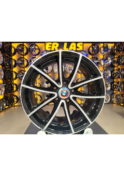 4 Adet Bmw  7 17 5 120 Et32 72.6 Black Mack Jant Revize Edilmiş Takım