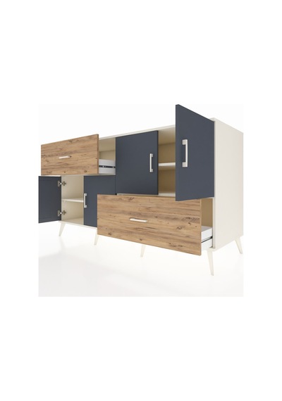 Kronos Konsol 3 Raflı 2 Çekmeceli 4 Kapaklı 176x59x99 Aytaşı-antr Aytaşı-antrasit/çam Kronos Konsol 3 Raflı 2 Çekmeceli 4 Kapaklı 176x59x99 Aytaşı-antr Aytaşı-antrasit/çam