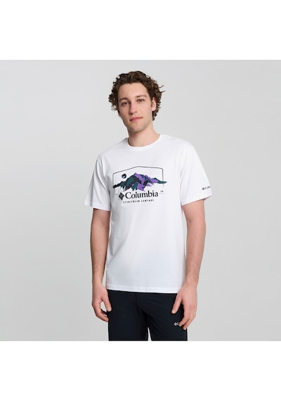 Columbia Explore Outdoors Ss Erkek Beyaz T-shirt 9110831100 Beyaz
