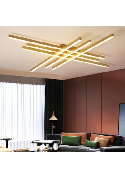Eskitme Gold Led Tavan Lambası 4000k Gün Işığı Modern Aydınlatma