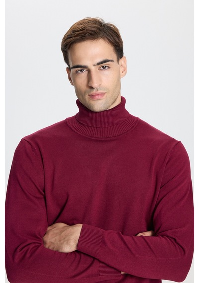 AC&Co / Altınyıldız Classics Erkek Bordo Standart Fit Normal Kesim Tam Balıkçı Yaka Triko Kazak Bordo AC&Co / Altınyıldız Classics Erkek Bordo Standart Fit Normal Kesim Tam Balıkçı Yaka Triko Kazak Bordo