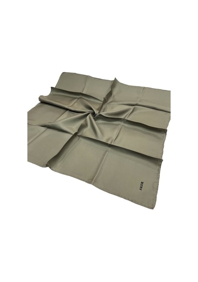Aker Düz Ipek Eşarp Twill - Zeytin 957 Zeytin 957