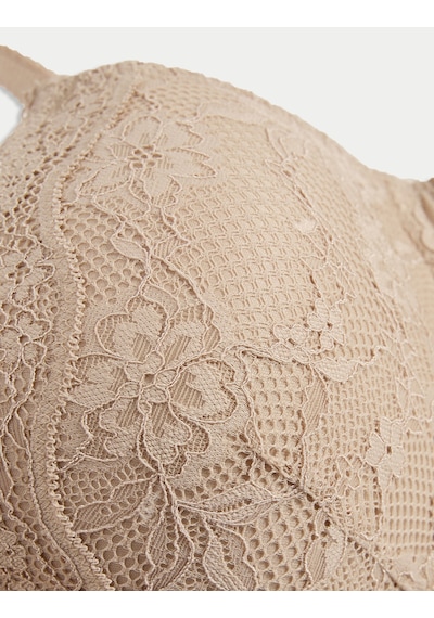 Marks & Spencer Dantelli Balenli Plunge Sütyen T33000318 Bej
