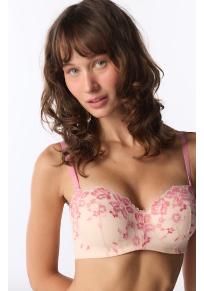 Penti Açık Pembe Lotus Floral Pedli Sütyen Soft Pınk