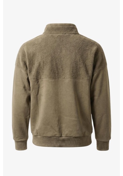 Manta 1/2 Zip Erkek Sweatshirt-31749 Kahve