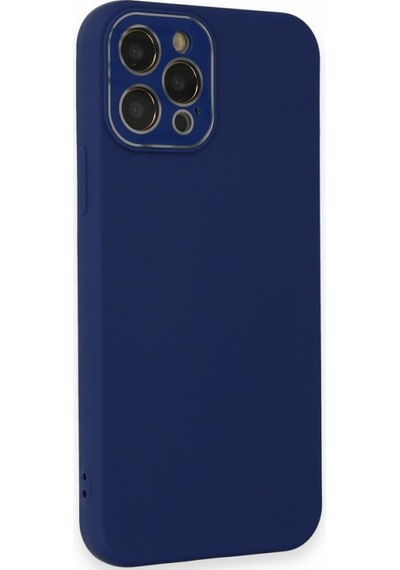 FitCase Apple Uyumlu iPhone 12 Pro Max Glass Kamera Korumalı Lansman Silikon Kapak