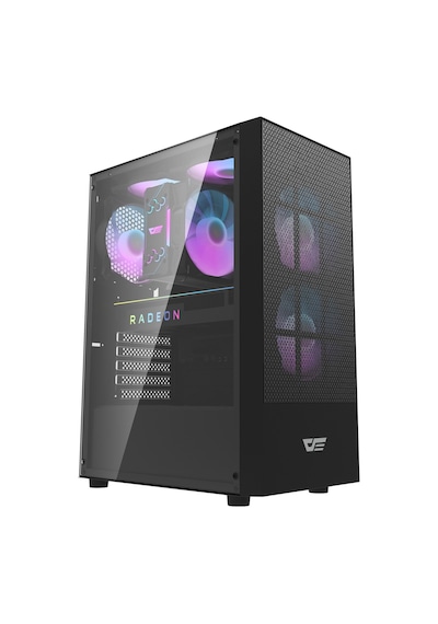 Aıgo Darkflash A290 Usb3.0 3 12cm Fan Temperlı Cam Sıyah Atx Oyuncu Kasası