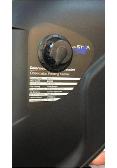 Maxstar Ayarlanabilir Maske Colormatik Kaynak Maskesi
