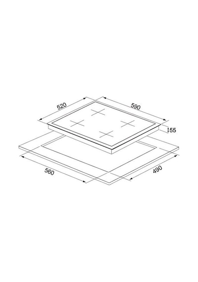 Silverline CS5349W01 Ankastre Ocak Beyaz