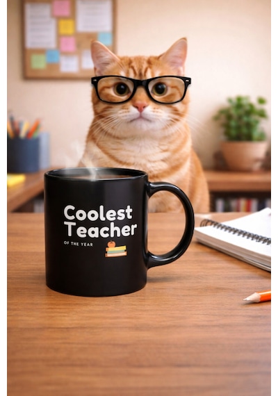 Cool Teacher Kupa Bardak Siyah