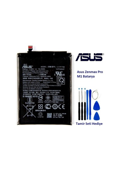 Senalstore Asus Zenfone Max Pro M1 C11p1706 Zb601kl Batarya Pil + Tamir Seti