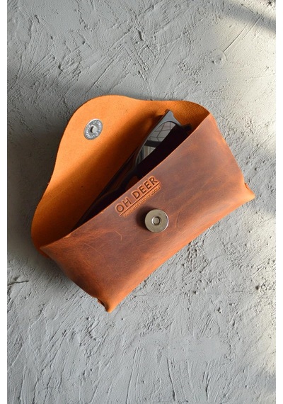 Oh Deer Leather Hakiki Crazy Deri Gözlük Kabı Diğer