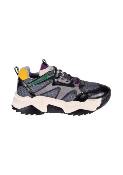 Pullman Kadın Spor Ayakkabı Sneaker Sms-65142 Siyah Mor-siyah Mor Siyah - Mor