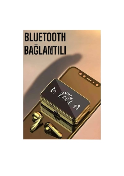 Aynalı Bluetooth Kulaklık Telefon Standlı Dijital Göstergeli Diğer