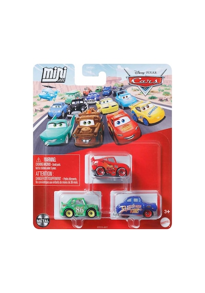 Cars Mini Karakter Arabalar Üçlü Paket Htr10 Çok Renkli