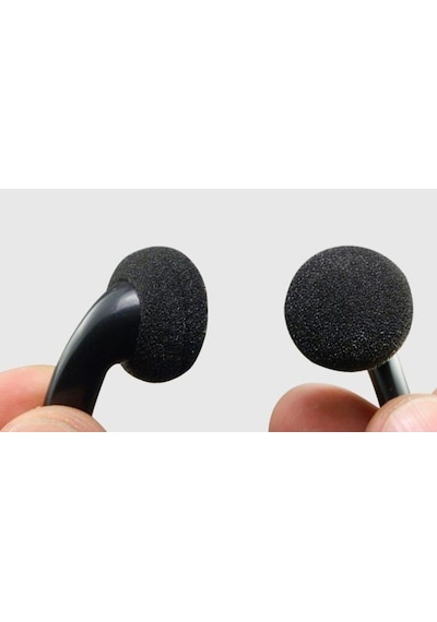 Kulaklık Süngeri, Kulaklık Yastığı 24 Adet (18 Mm) - Siyah