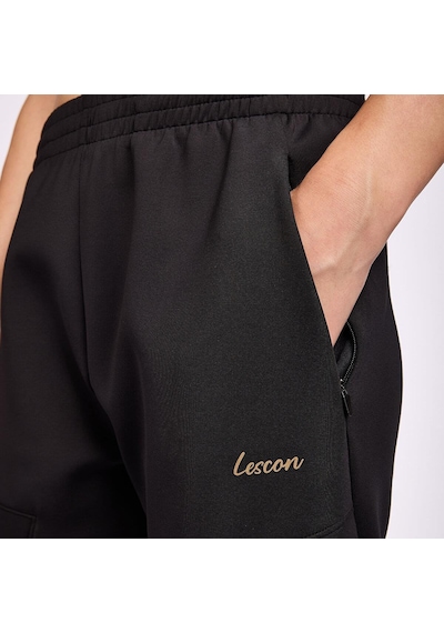 Lescon 25b-2048 Kadın Antrenman Eşofman Alt-8155 Siyah