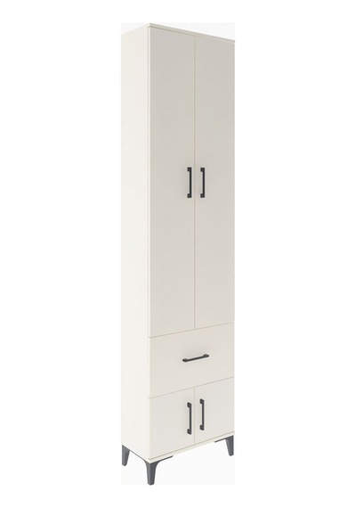 Arges Dolap 4 Raflı Tek Çekmeceli 4 Kapaklı 60x30x243 Aytaşı-... Aytaşı