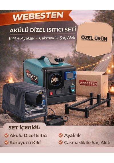 Webesten Wbs001 Akü Entegreli Çanta Tipi Dizel Isıtıcı