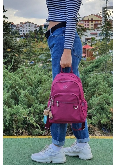 Duomino Bordo Sırt Çantası Günlük Mini Boy By Nemo Group-Bordo