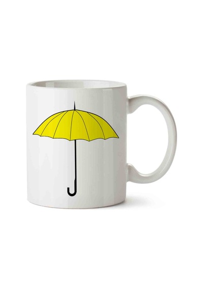 How I Met Your Mother Yellow Umbrella İki Tarafı Baskılı Kupa Bardak.jpg