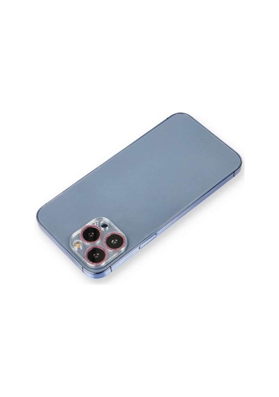 İphone 12 Pro Max Shine Kamera Lens Koruma Cam - Pembe Diğer