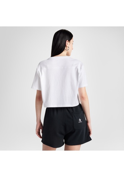 Converse Sporty Boxy Kadın Beyaz T-shirt