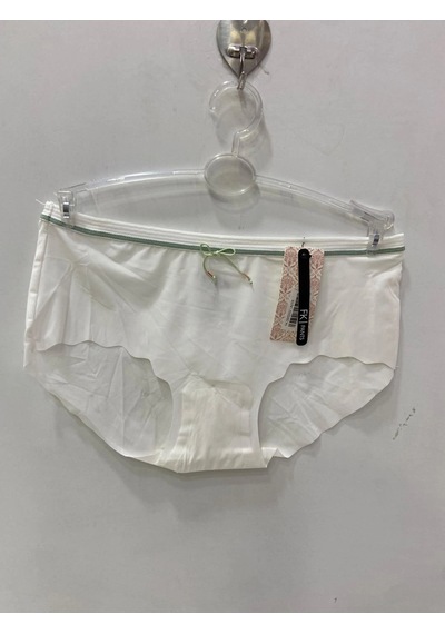 F.K Fk Dikişsiz Lazer Kesim Bikini Kilot Beyaz