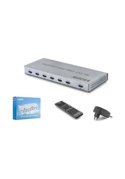 Hadron Hdx1435 Hdmı Video Wall Controller Kumandalı 4k 6 Ekran Gri Kdo