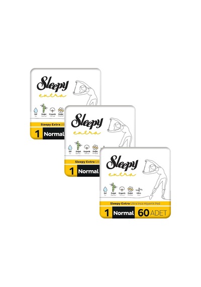 Sleepy Extra Ultra İnce Hijyenik Ped Mega Fırsat Paketi Normal 180 Adet