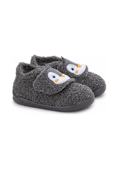 İgor Igor Homie Pinguino Çocuk Penguen Desenli Panduf - Antrasit W10351-134