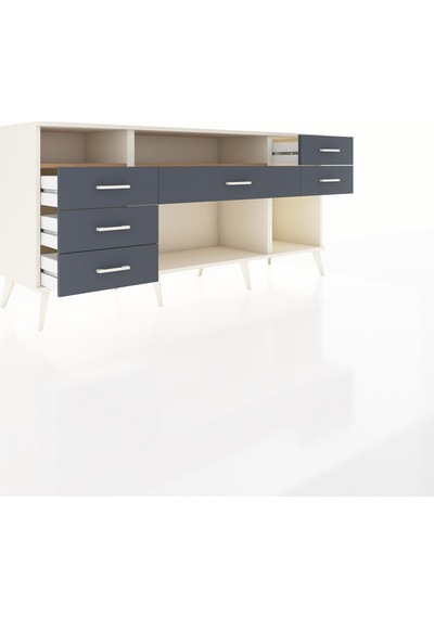 Hyperion Konsol 2 Raflı 6 Çekmeceli 176x44x83 Aytaşı-çam/antrasit Çam/antrasit Hyperion Konsol 2 Raflı 6 Çekmeceli 176x44x83 Aytaşı-çam/antrasit Çam/antrasit