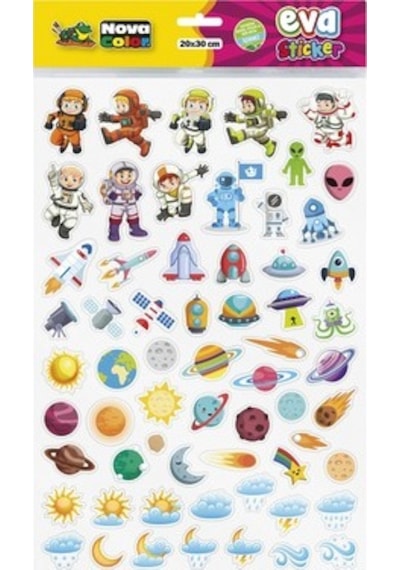 Nova Color NC-690 Eva Sticker Uzay ve Gökyüzü