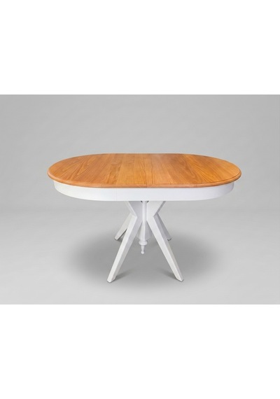 Vintera Açılır Oval Ahşap Mutfak Masası 80x120 Natural-beyaz