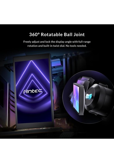 Vortex View 360 Argb 360mm Aıo Sıvı İşlemci Soğutucu, 5 İnç Ips Lcd, 3x120mm Pwm Fan, Intel/amd, Siyah Diğer