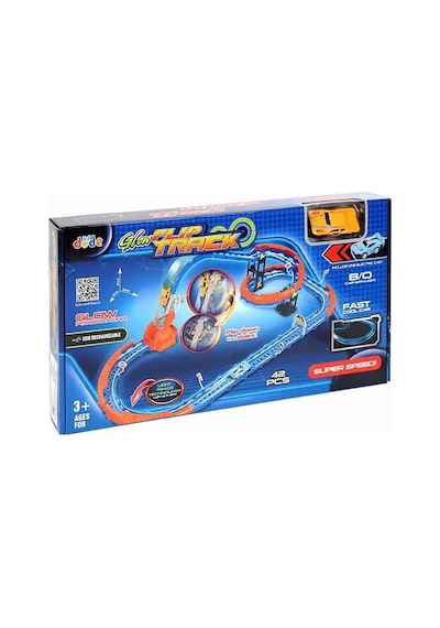 Seher Oyuncak Şarjlı Fosforlu Racing Set 42 Parçalı - Standart