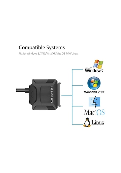 Usb 3.0 To 2.5-3.5" Sata Ssd Harici Hdd Bağlantı Kablosu
