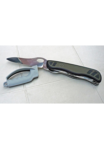 Victorinox Sharpy Kamp Çakı Bileme Aleti 7.8714 Mini Anahtarlık Boy Gri