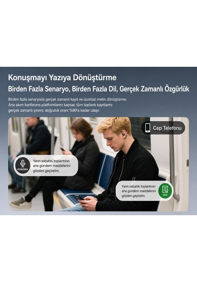 Aı Çeviri Kulaklığı, 164 Dil Anlık Çeviri, Bluetooth 5.4 Açık Kulak Kablosuz Kulaklık, Enc Gürültü Azaltma, 20 Saat+ Pil Ömrü, Android Ve İphone Uyumlu Krem