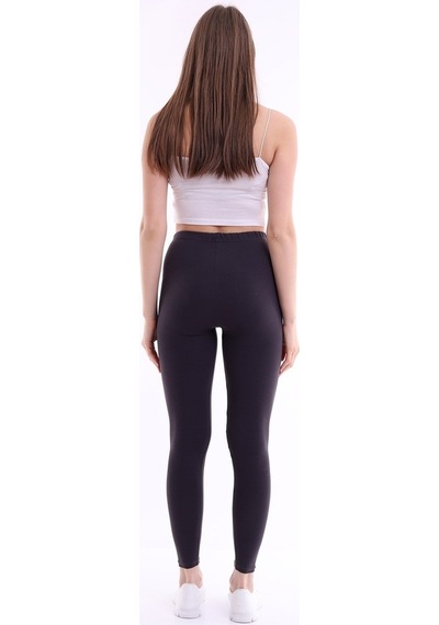 Self Clothing Kadın Antrasit Penye Kumaş Tayt Yüksek Bel Slf1290Antrasit